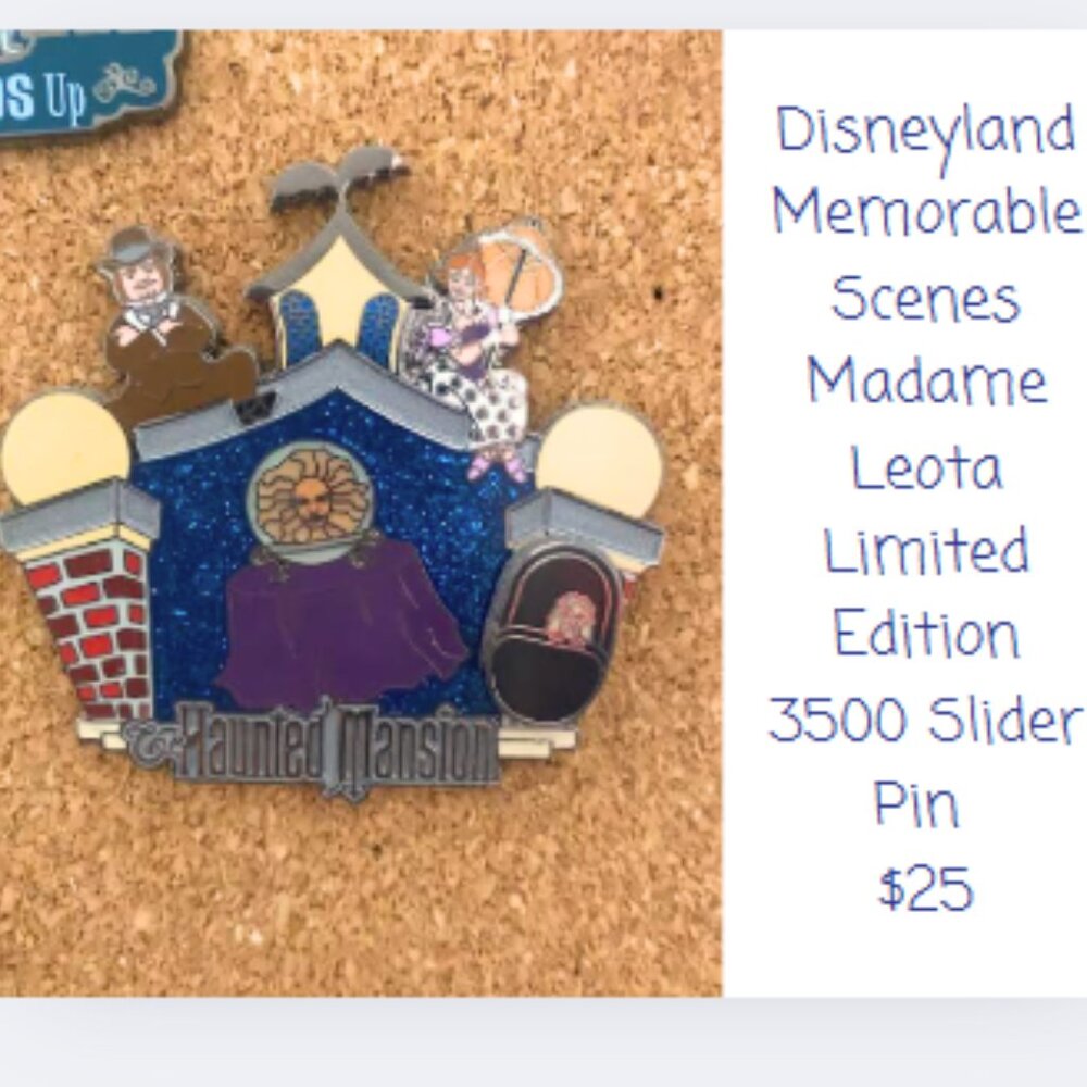 Disneyland Memorable Scenes Madame Leota Limited Edition 3500 Slider Pin